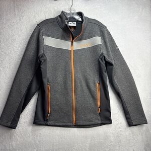 Spyder Full zip Jacket Women's size Small ( 36 inches x 26) Orange And Gray